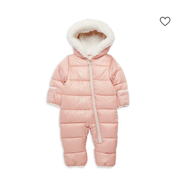 Michael Kors - Baby Girls Heavy Weight Front Zip Ruffle Pram Jacket 6-12 M - Picture 1 of 11